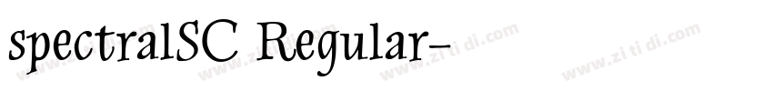 spectralSC Regular字体转换